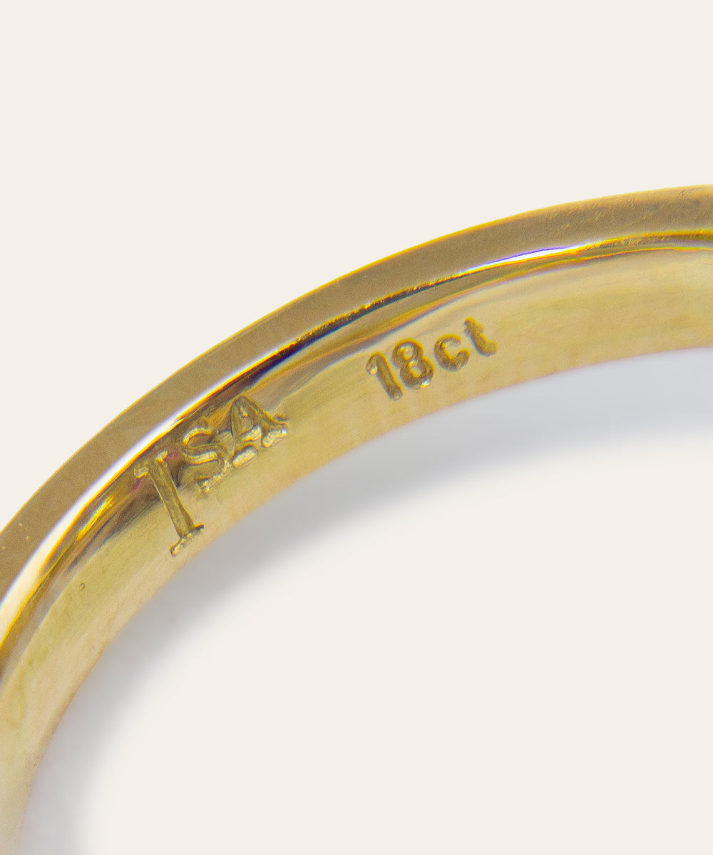 Red Spinel, Diamond, 18ct White & Yellow Gold Ring
