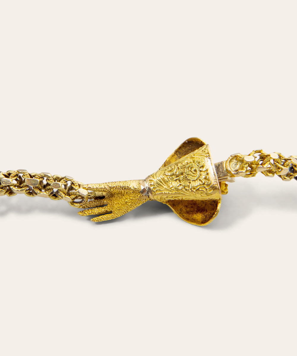 Victorian 14ct Gold and Spinel Neckchain