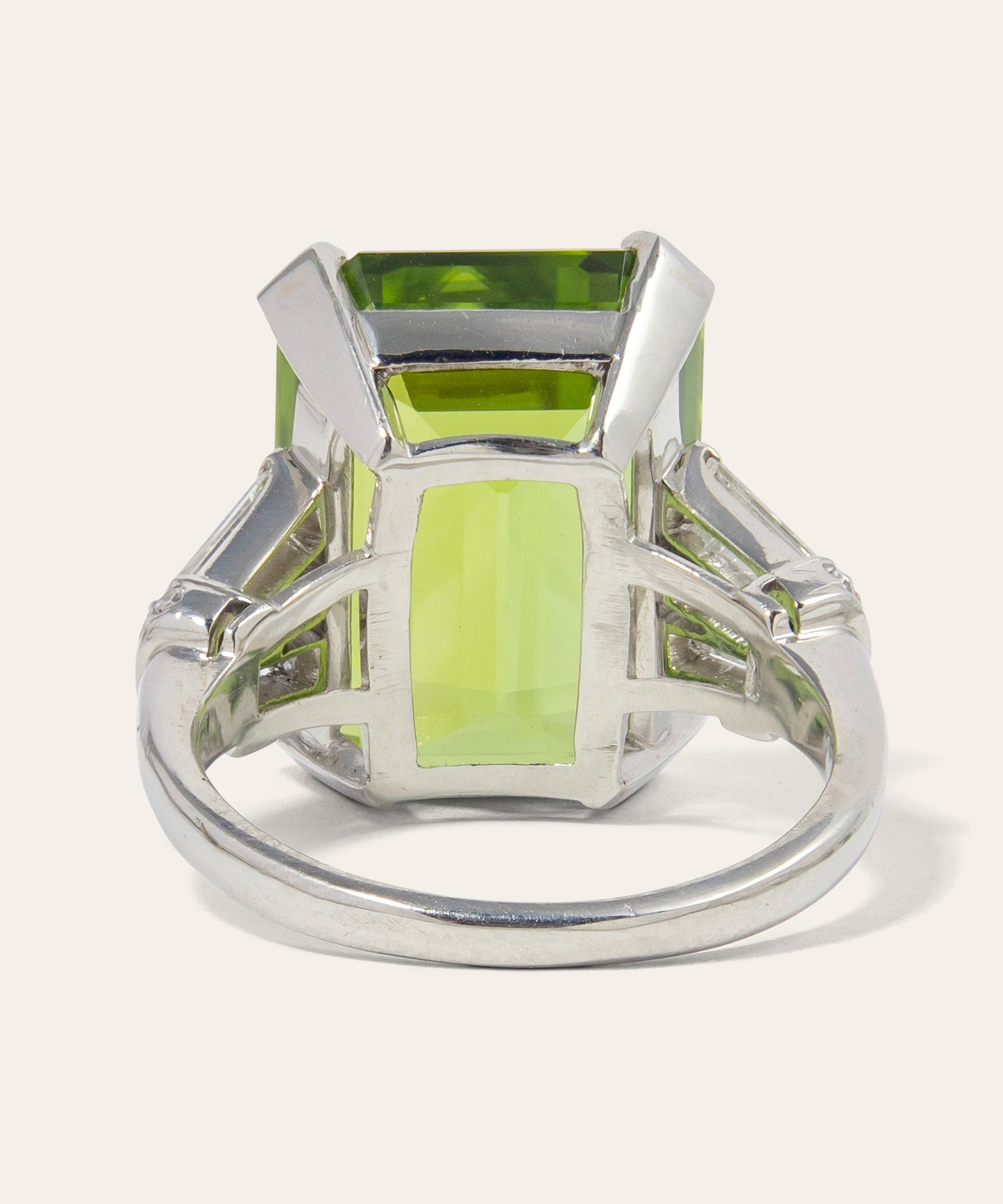 Vintage Peridot and Diamond Ring