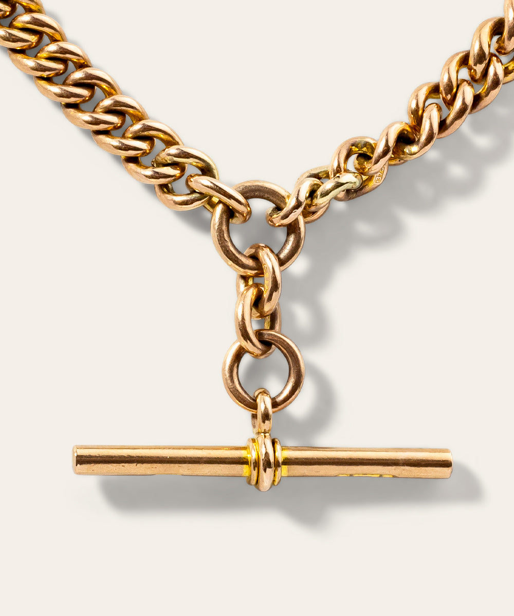 Rose Gold Albert Chain