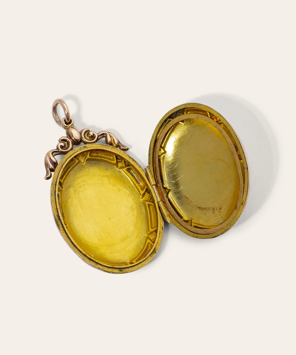 Antique Rose Gold Locket