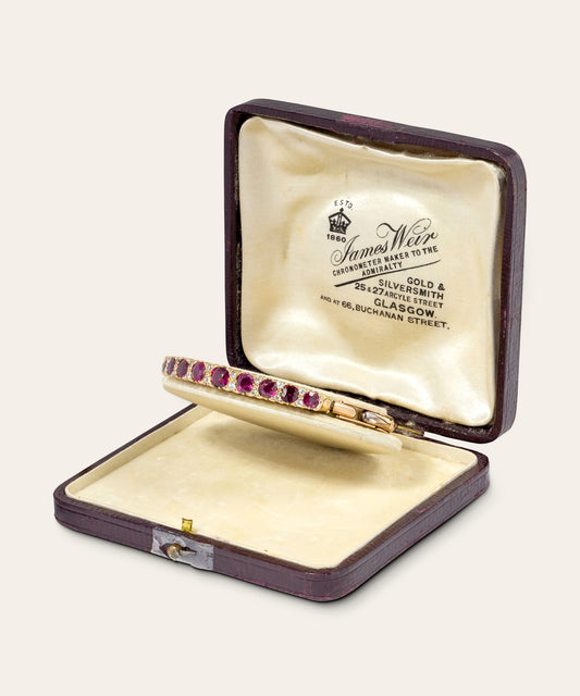 Antique Ruby and Diamond Bracelet