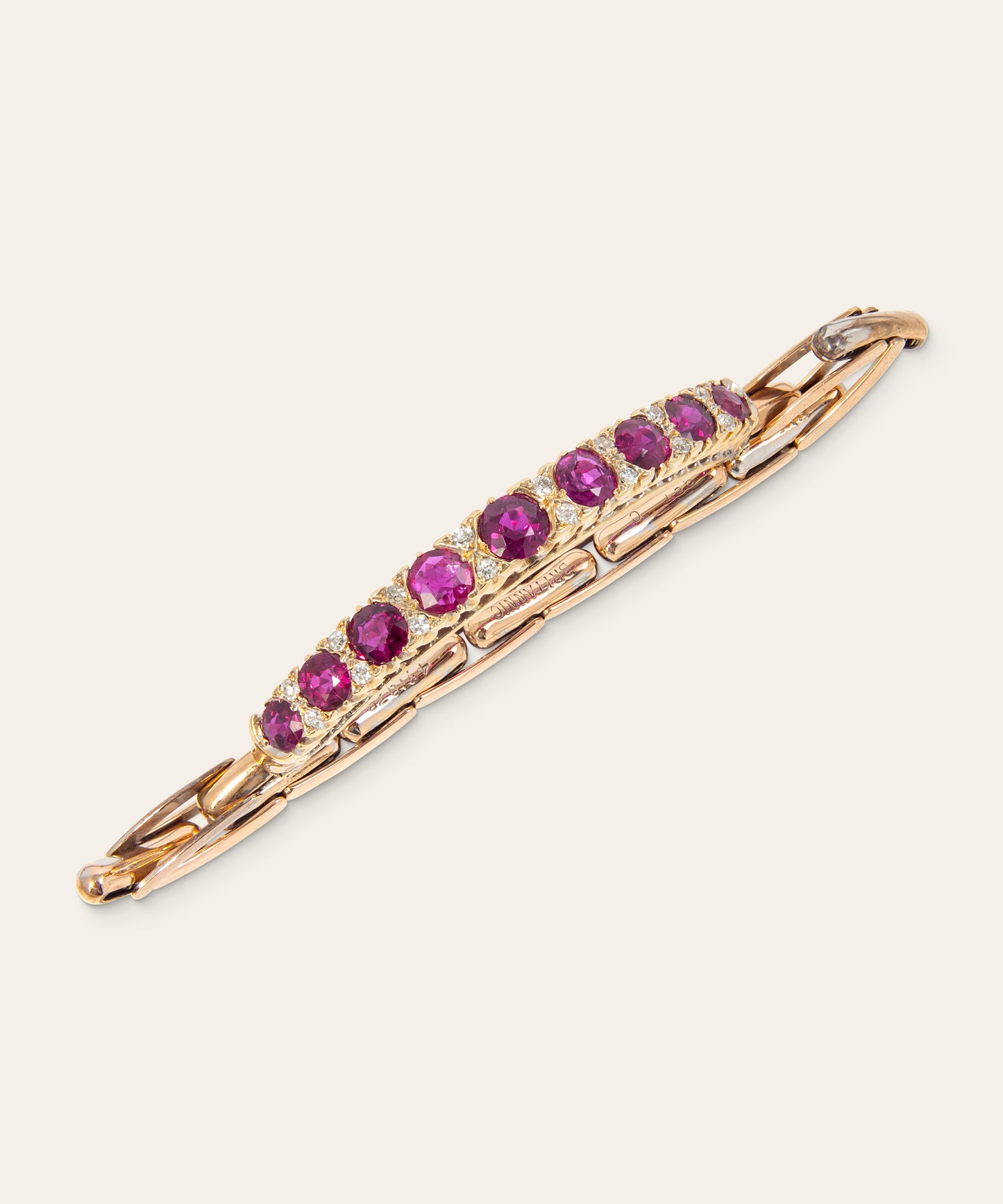 Antique Ruby and Diamond Bracelet
