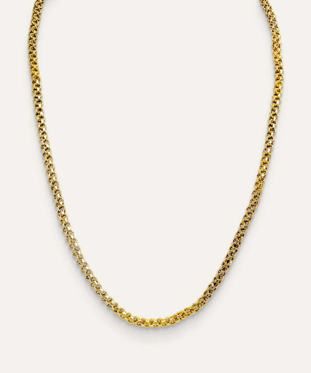 Victorian 14ct Gold and Spinel Neckchain