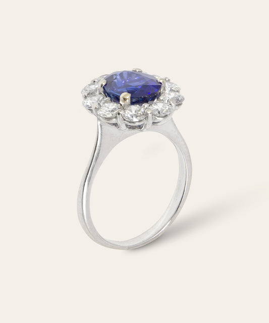 Sapphire and Diamond Ring