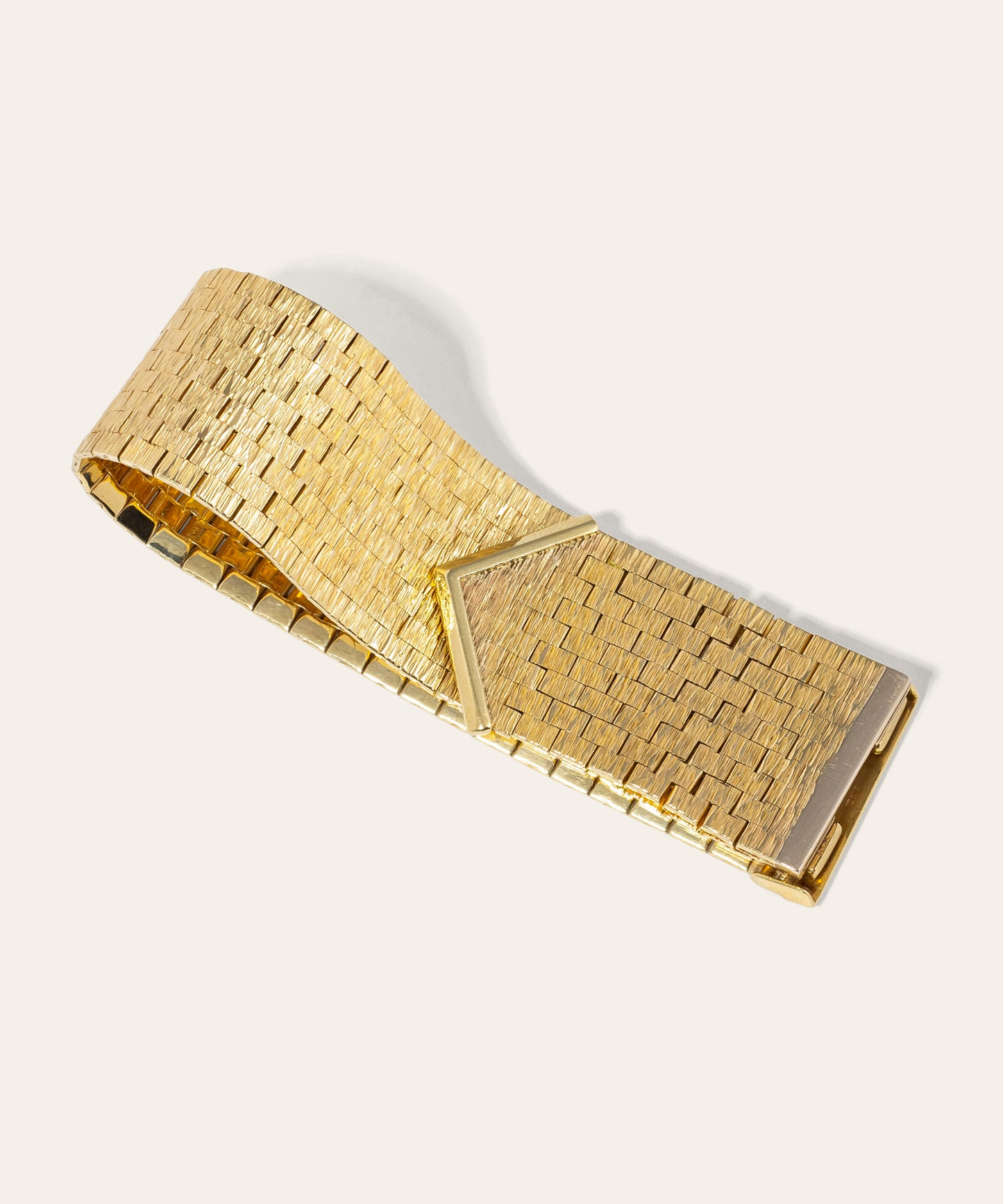 Vintage Articulated Gold Bracelet