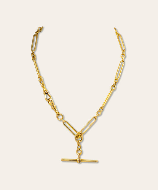 Vintage 18ct Yellow Gold Albert Chain