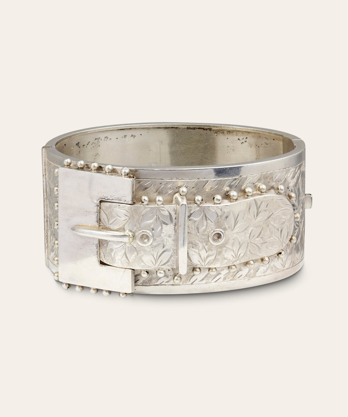 Victorian Sterling Silver Buckle Cuff