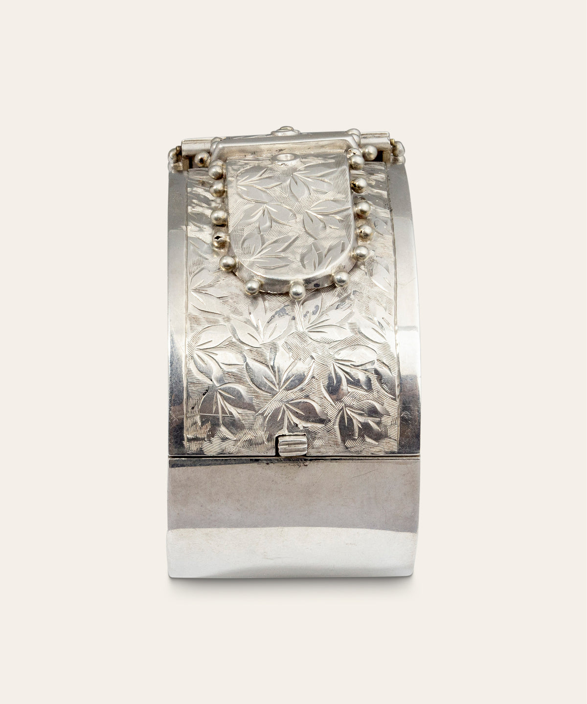 Victorian Sterling Silver Buckle Cuff