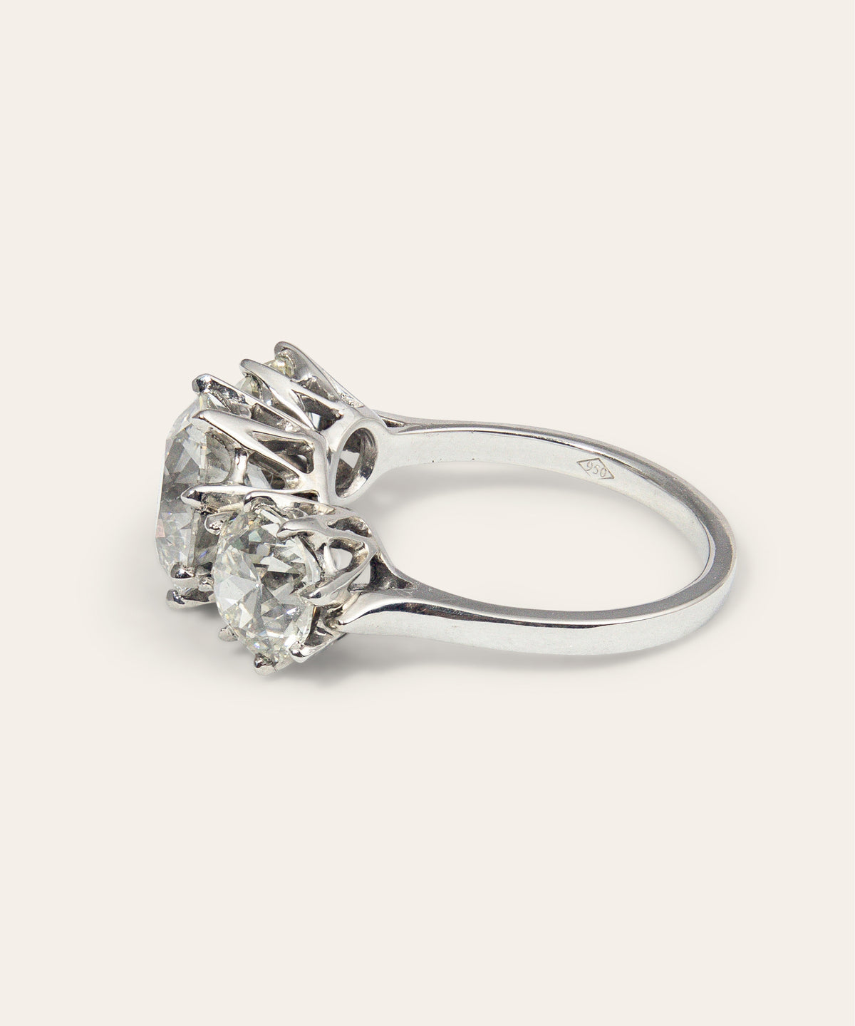 Bespoke Diamond and Platinum Trilogy Ring