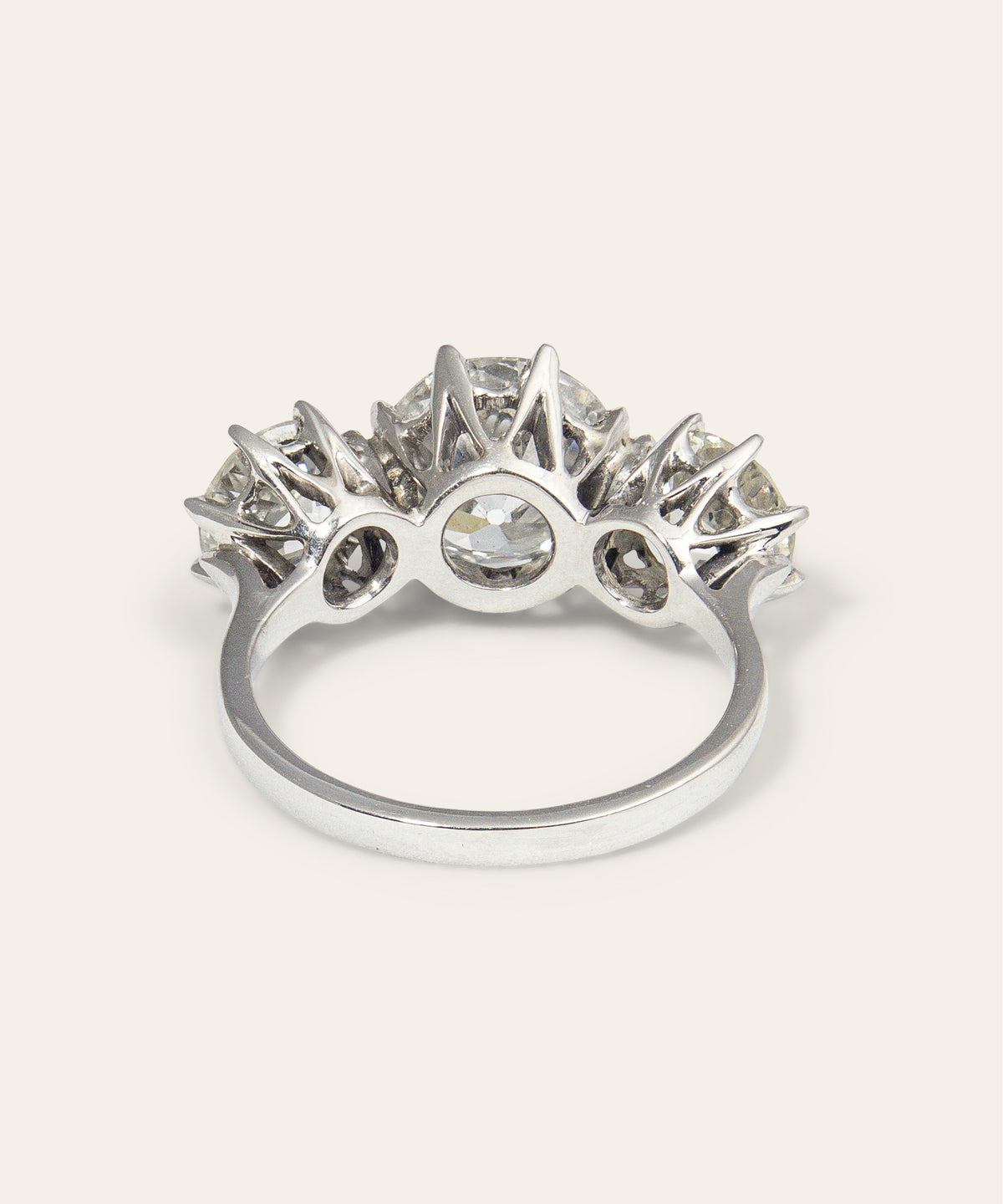 Bespoke Diamond and Platinum Trilogy Ring