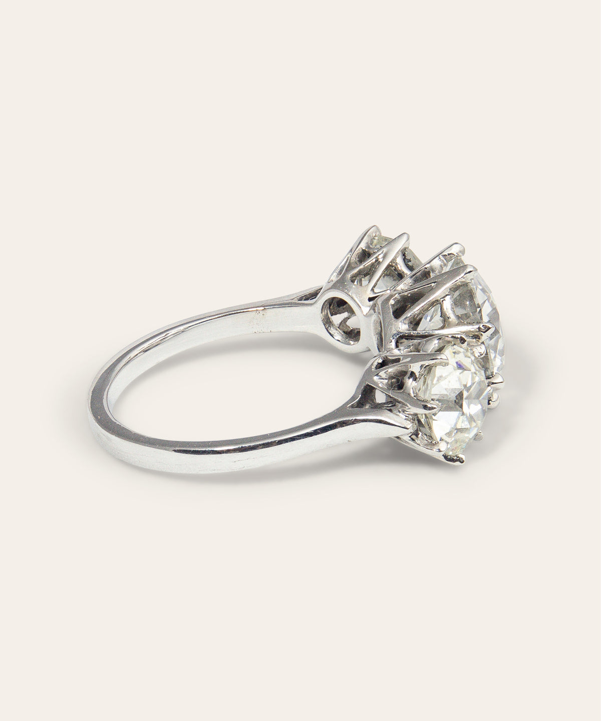 Bespoke Diamond and Platinum Trilogy Ring