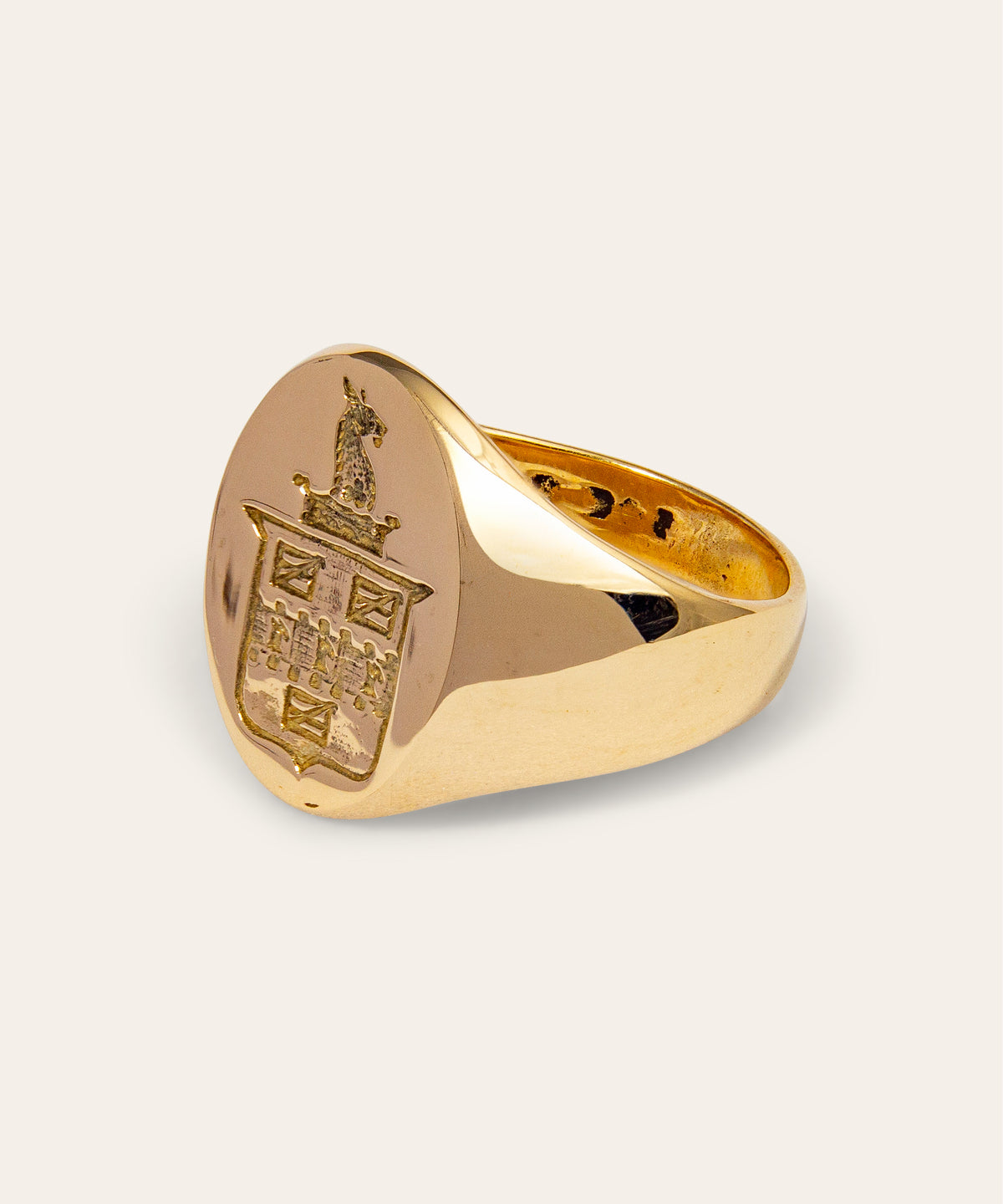 Vintage 9ct Yellow Gold Signet Ring