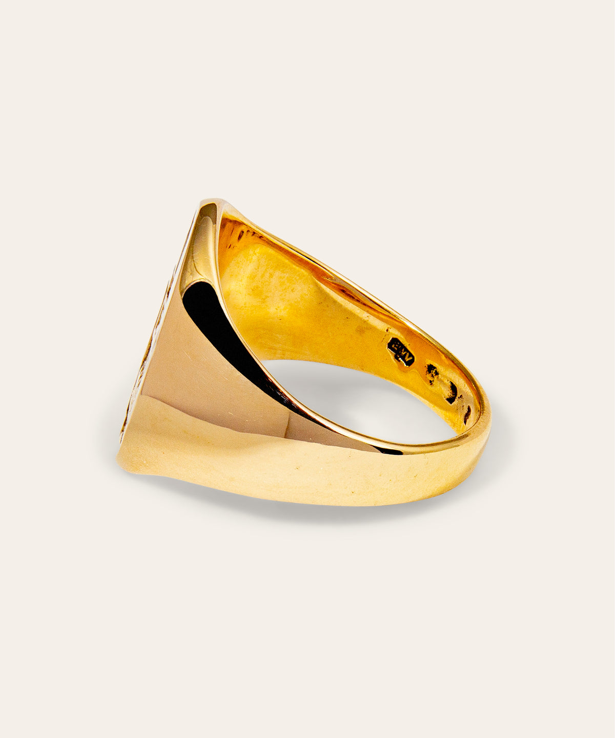 Vintage 9ct Yellow Gold Signet Ring