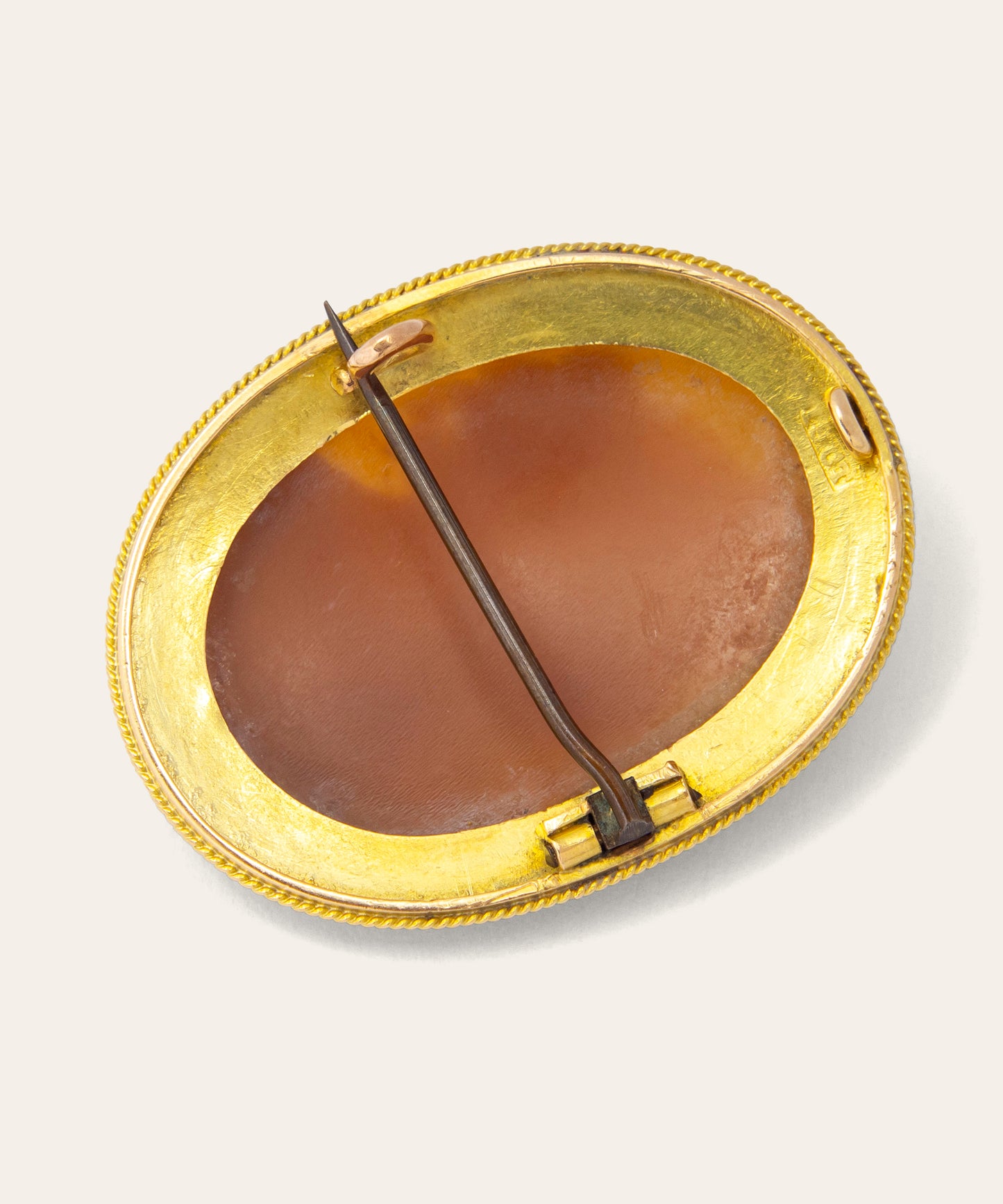 Yellow Gold Cameo Brooch