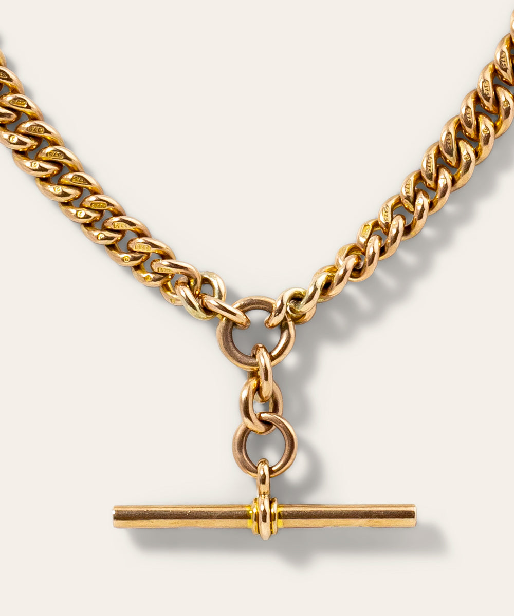 Rose Gold Albert Chain