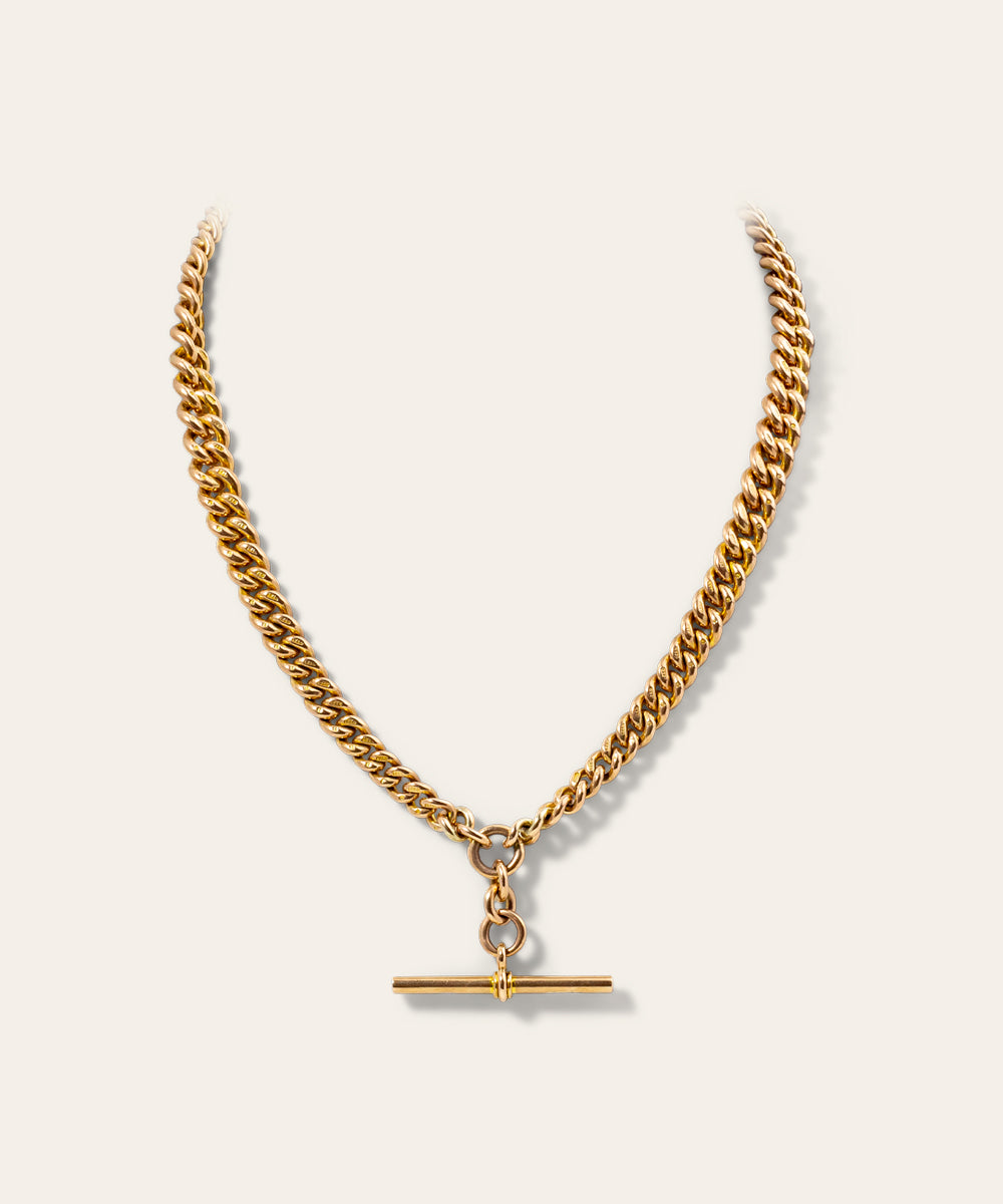 Rose Gold Albert Chain