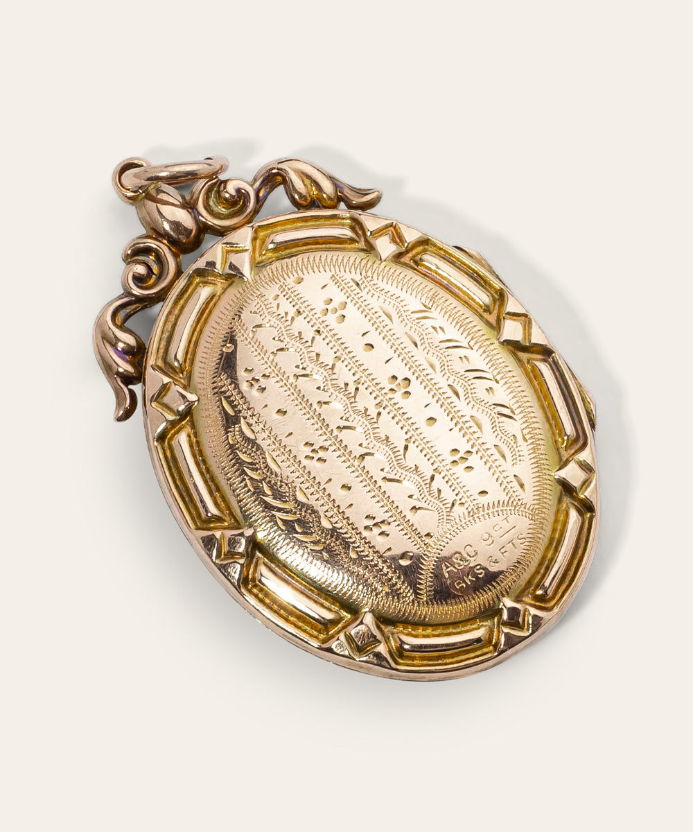 Antique Rose Gold Locket