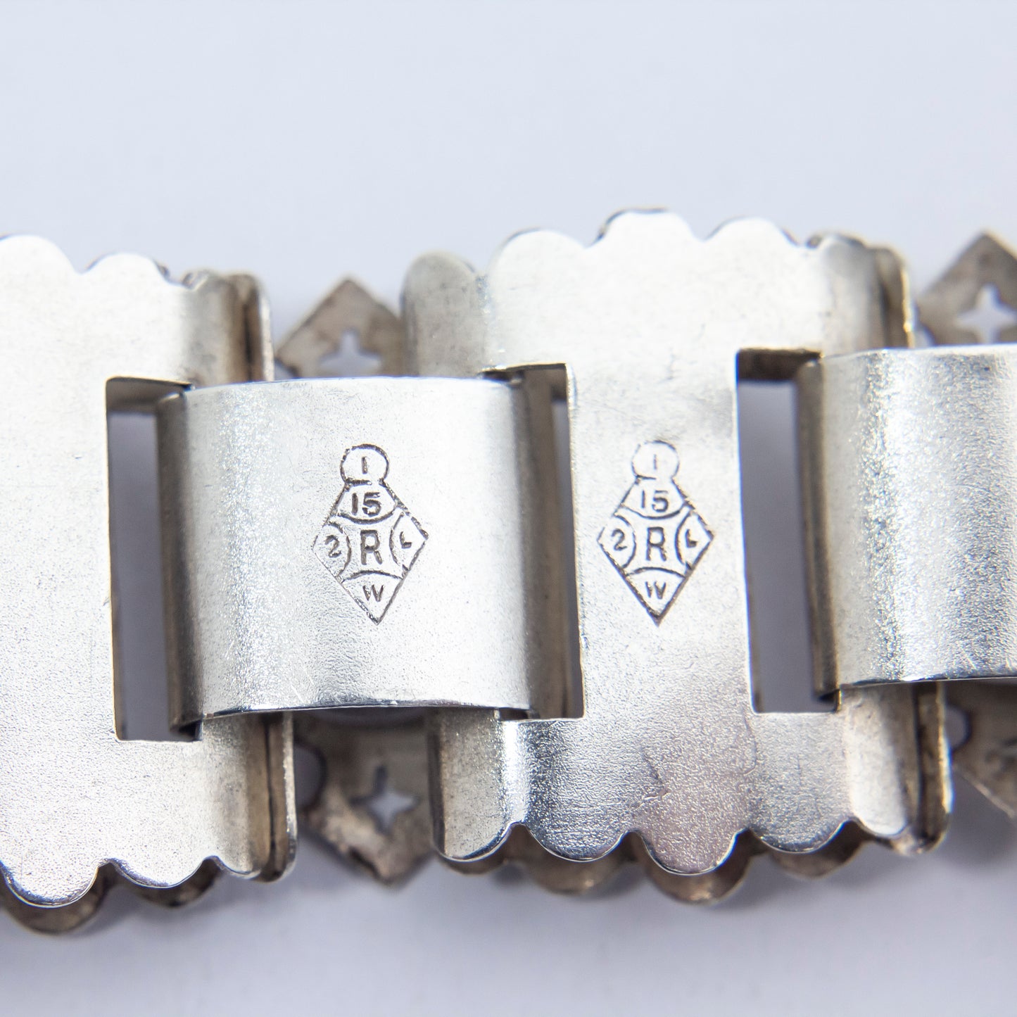 Victorian Silver Book Chain Collar with Pendant