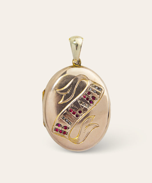 Victorian Yellow Gold 'Regard' Locket