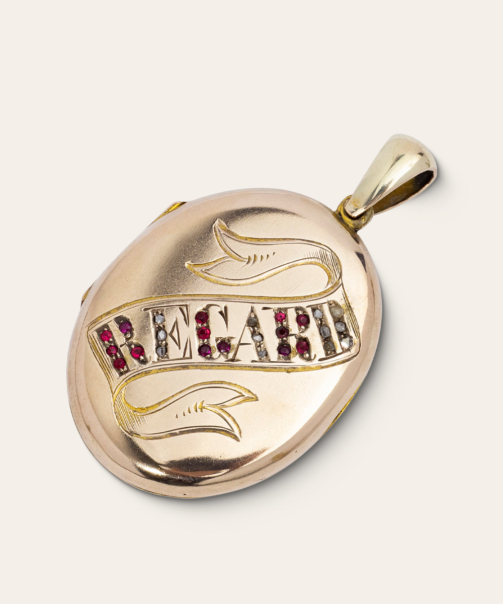 Victorian Yellow Gold 'Regard' Locket
