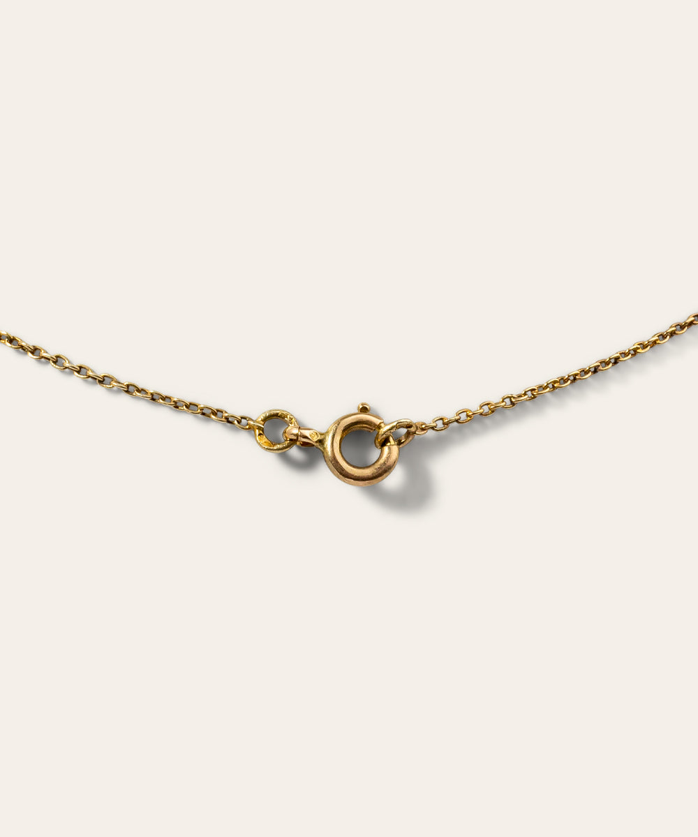Art Nouveau Gold and Turquoise Pendant
